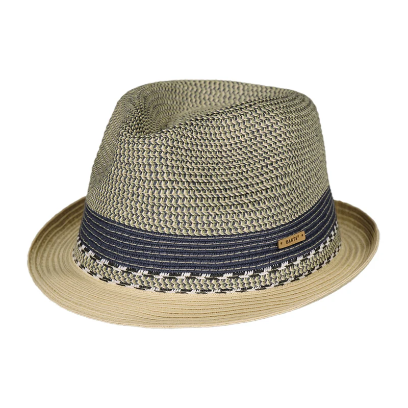 Barts Fluoriet Sommer Trilby Hut - Blau-Natur