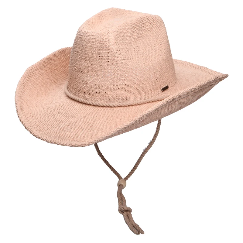 Brixton Austin Cowboy Hut aus Stroh - Rosé