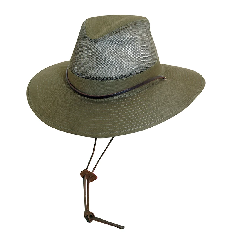 Dorfman Pacific Traveller Vented Aussie Hat - Lodenstoff