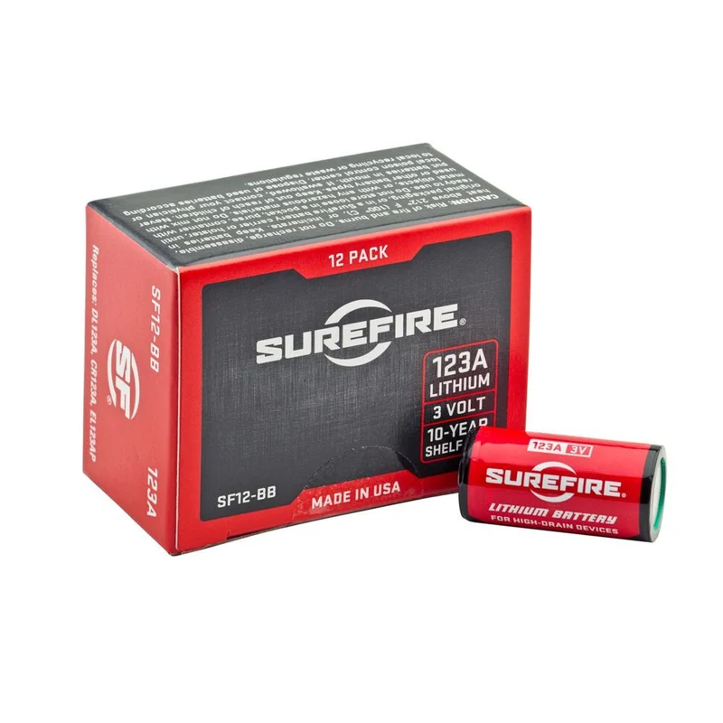 SureFire - 123A Lithium-Batterien 12er-Pack