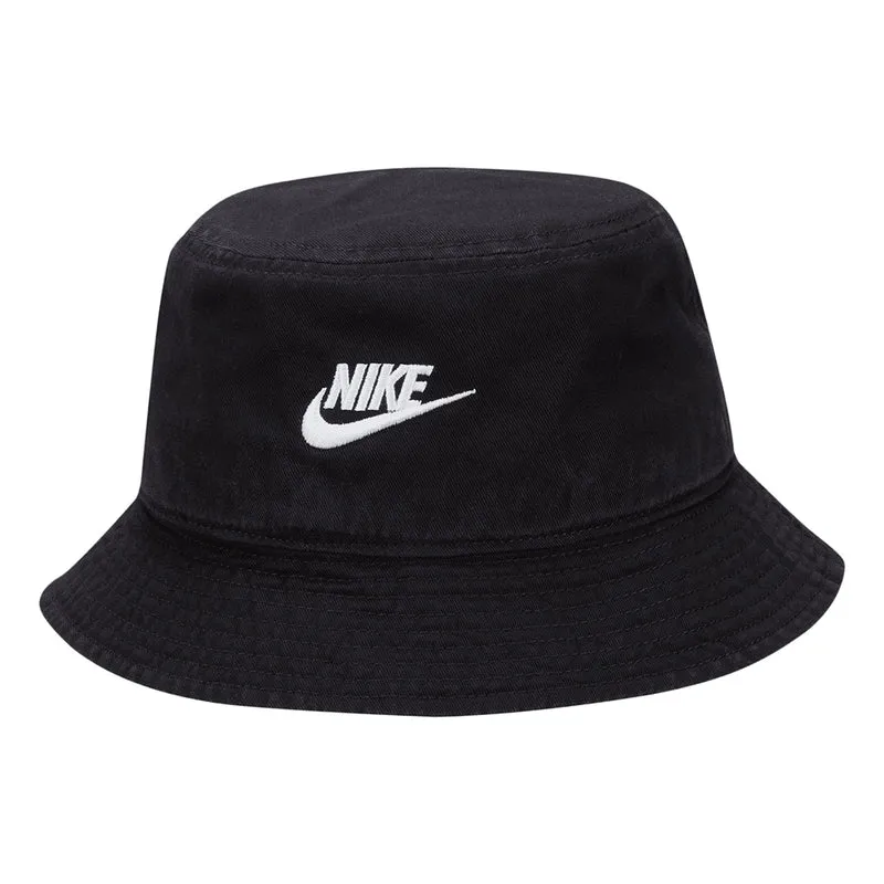Nike Golf Apex Futura Verwaschener Fischerhut aus Baumwolle - Schwarz-Weiß