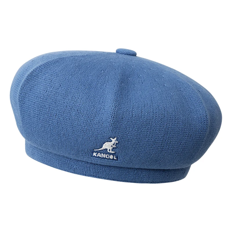 Kangol Jax Baskenmütze aus Bambus - Denim Blau