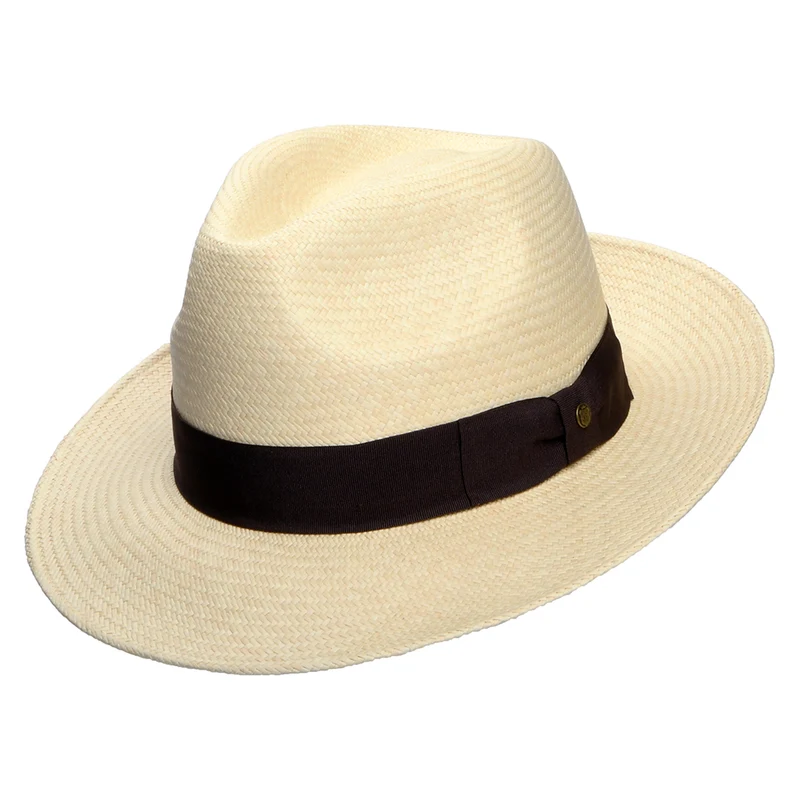 Failsworth Snap Brim Panama Fedora Hut - Natur
