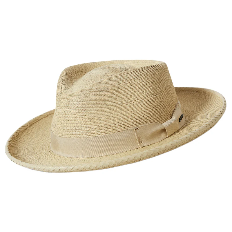 Brixton Swindle II Fedora Hut aus Stroh - Natur