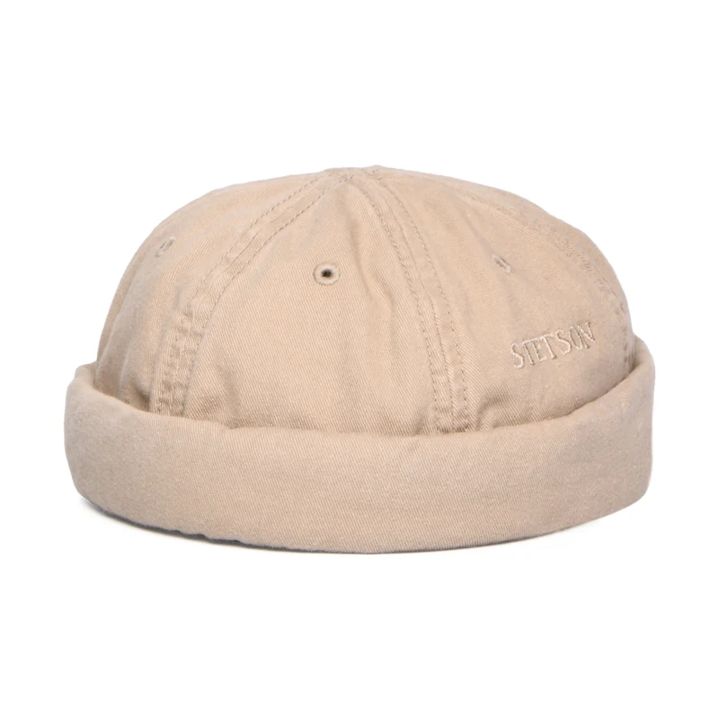 Stetson Docker Beanie Mütze aus Baumwolle - Beige