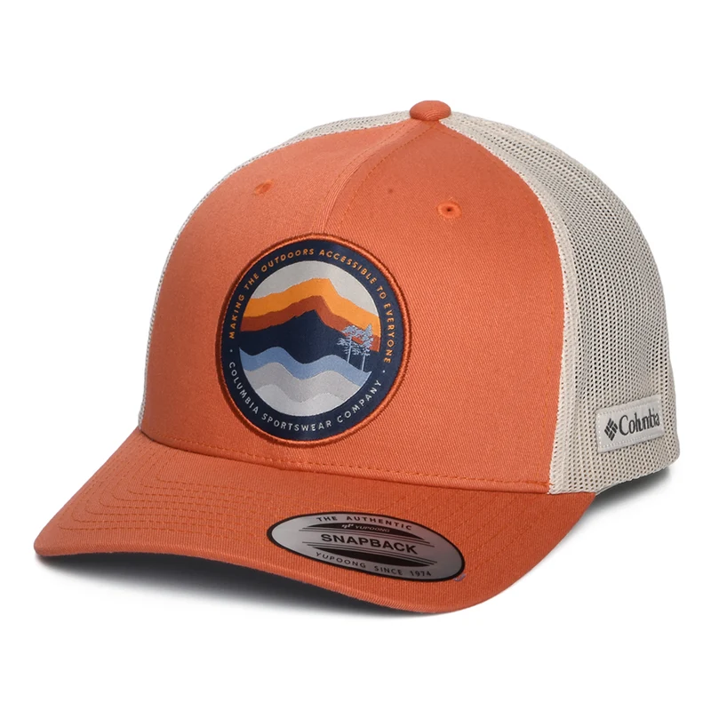 Columbia Circular Landscape Mesh Trucker Cap - Verbranntes Orange