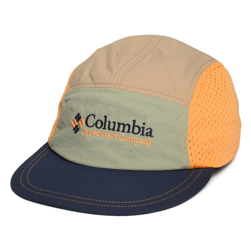 Columbia Wingmark Leichtgewicht 5 Paneelen Cap - Hellolivgrün-Marineblau-Hellbraun