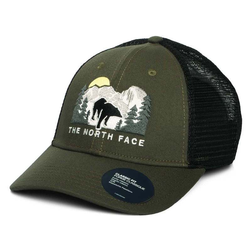 The North Face Embroidered Mudder Recycled Trucker Cap - Olivgrün
