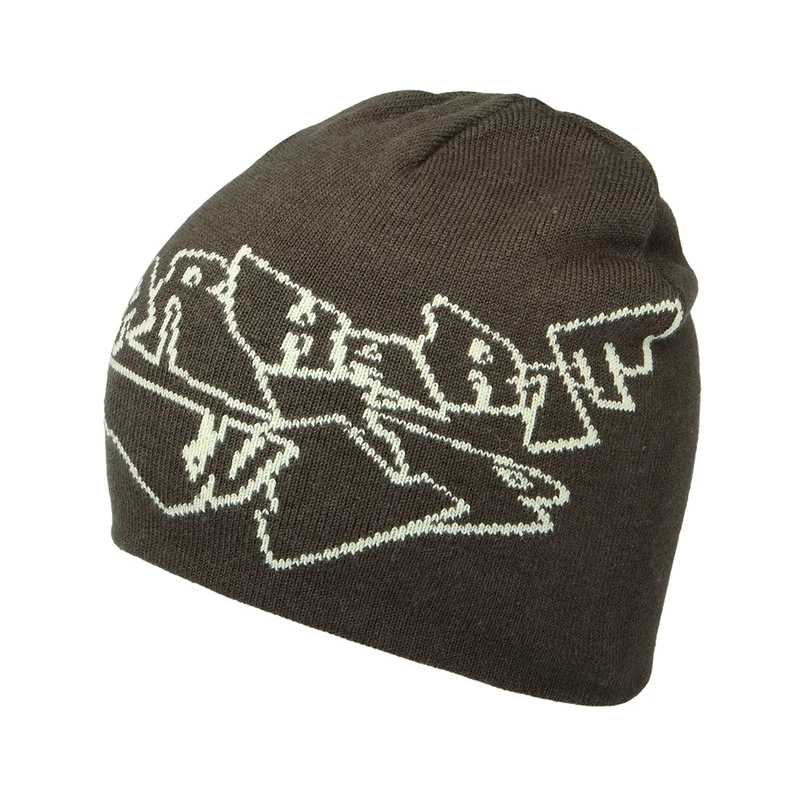 Carhartt WIP Screwed Up Scripter Beanie Mütze - Braun-Helles Grün