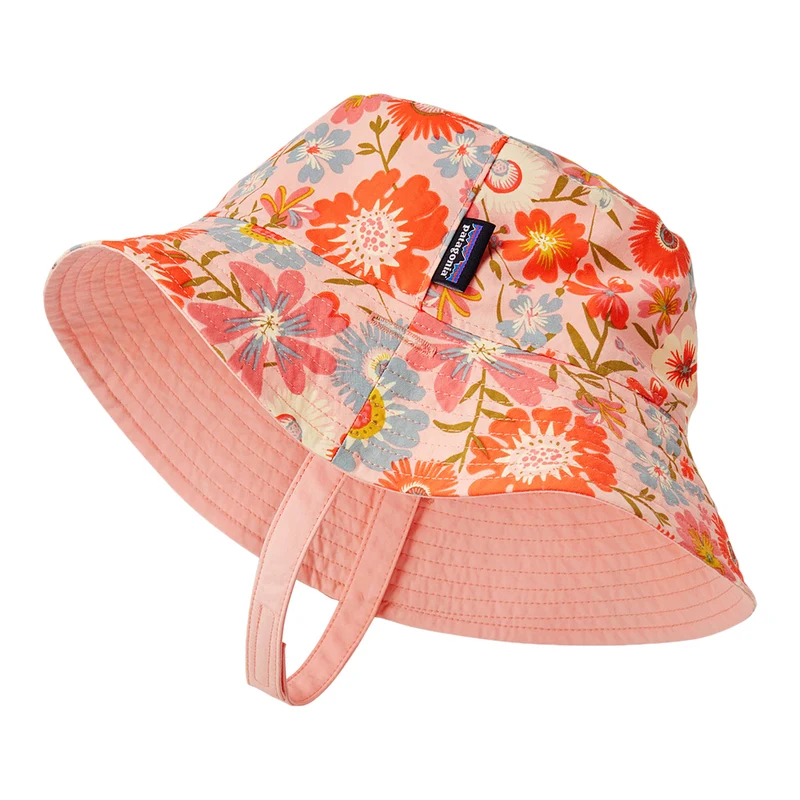 Patagonia Baby Way Back Wendbarer Sonnen Fischerhut - Rosa-Multi