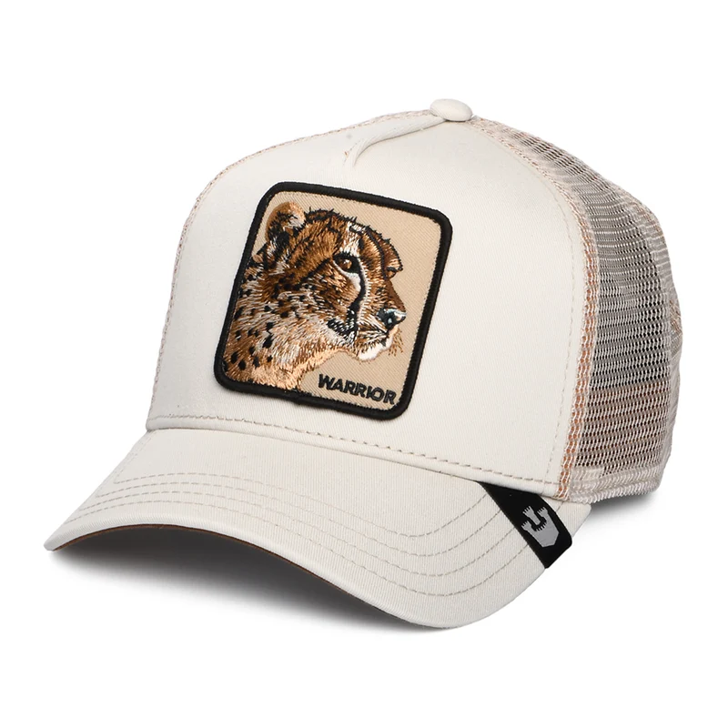 Goorin Warrior Cheetah Trucker Cap - Creme