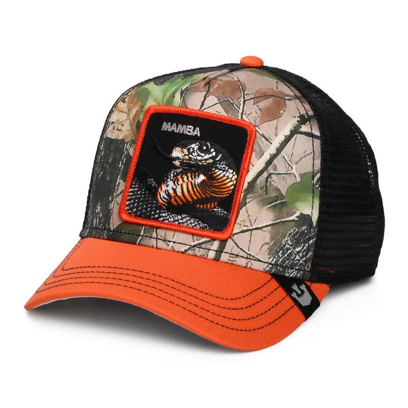 Goorin Ambush Trucker Cap - Tarnfarben-Orange