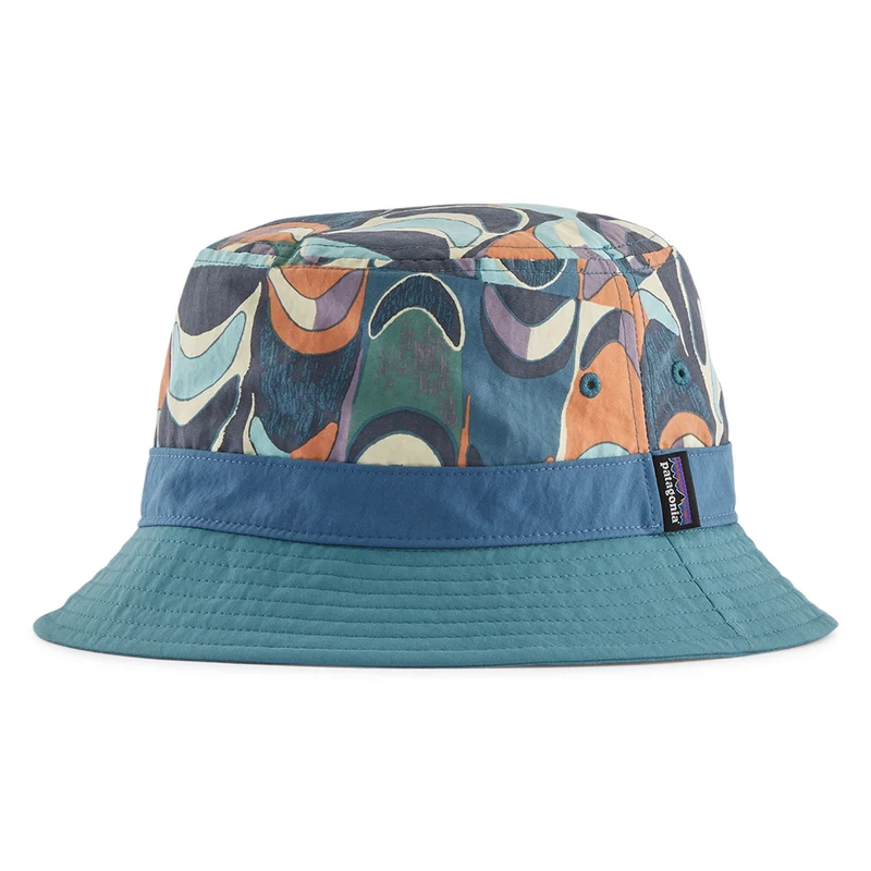 Patagonia Swallowtail Geo Wavefarer Fischerhut - Blau-Multi