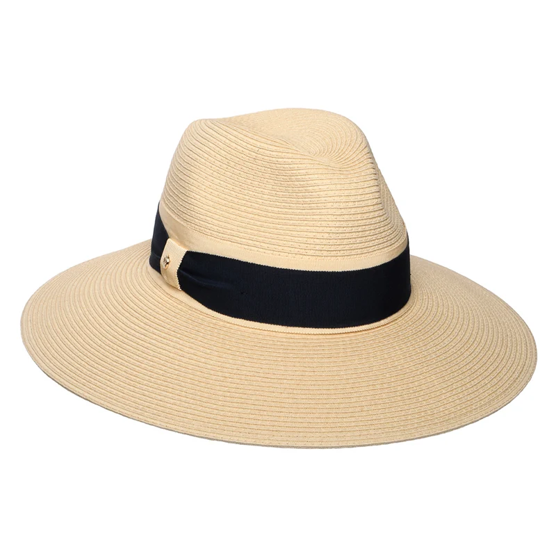 Failsworth Positano Fedora Hut mit erweiterter Krempe Summer - Natur