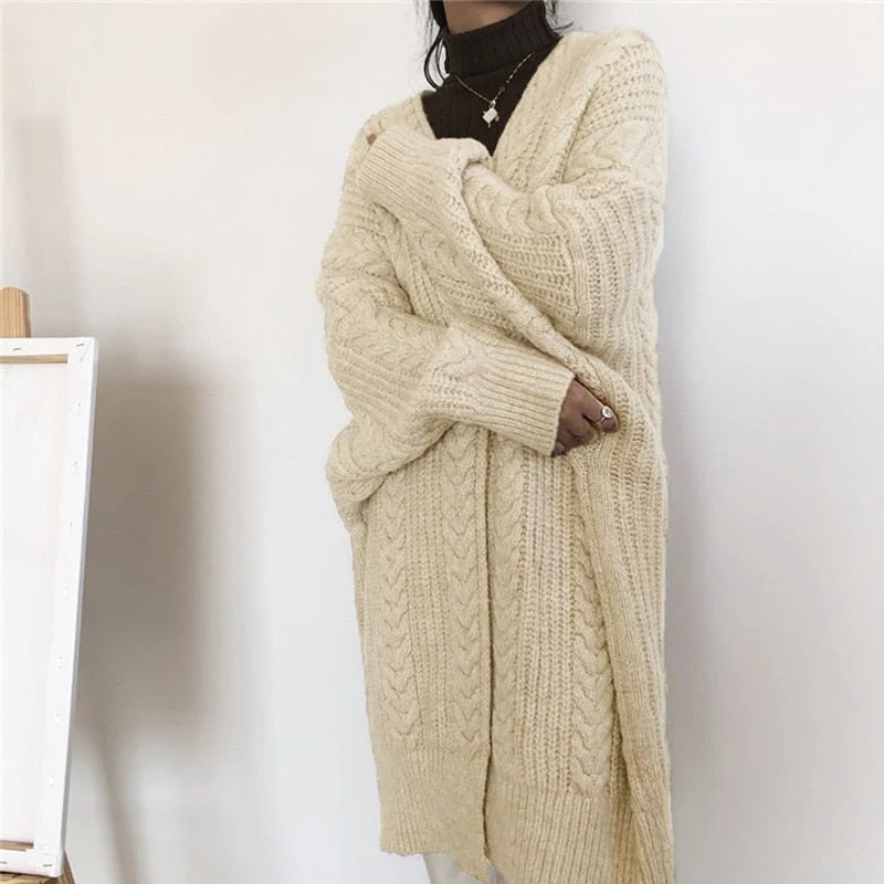 WinterCorasVest I Einheitsgröße Wolle Strickjacke für Frauen