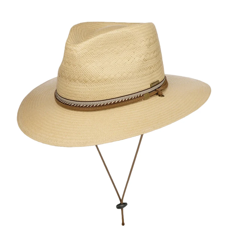 Stetson Ralcott Traveller Safari Fedora Hut aus Toyo Stroh - Natur