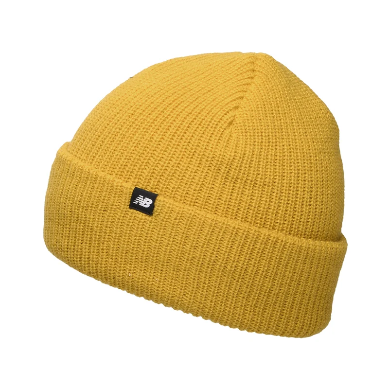 New Balance Fisherman Beanie Mütze im Rippenstrick - Senfgelb
