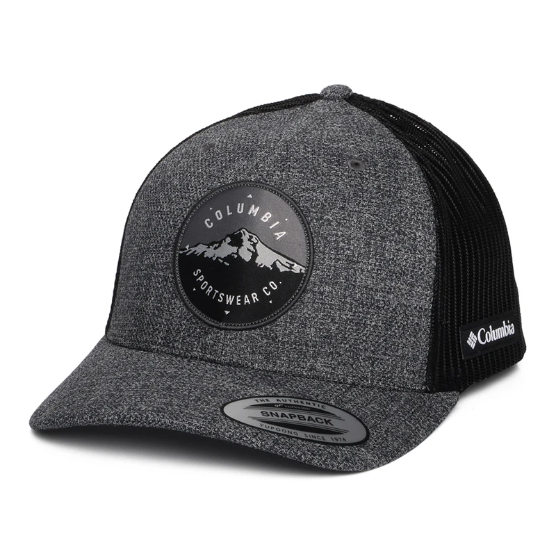 Columbia Mount Hood Circle Mesh Trucker Cap - Meliertes Anthrazit-Schwarz