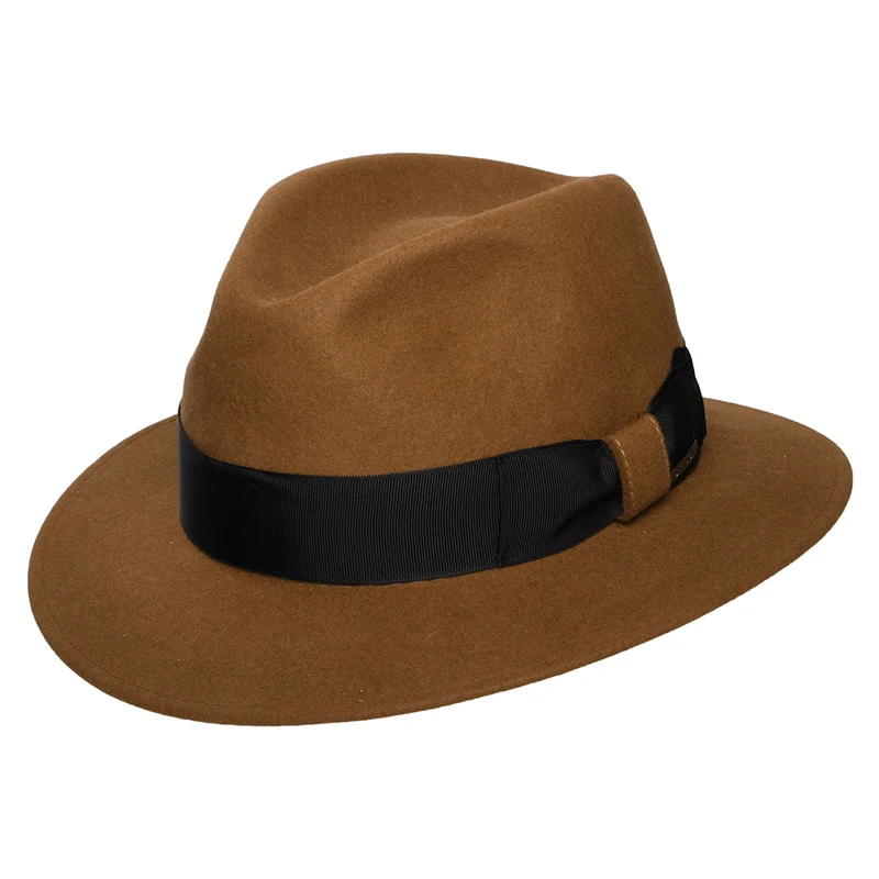 Stetson Lestoca Traveller Safari Fedora Hut aus Biber-Mischung Haarfilz - Braun