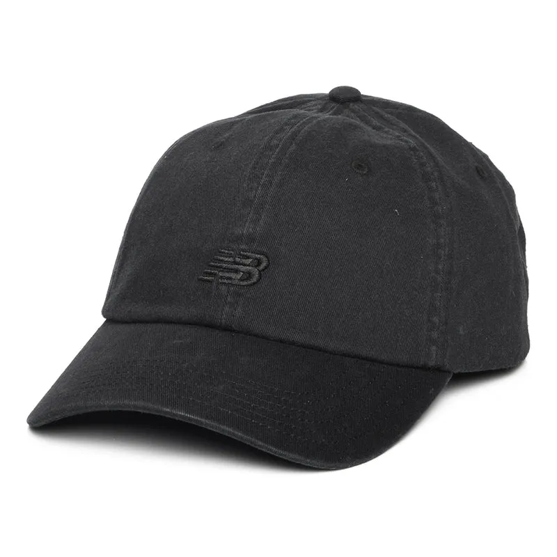 New Balance Classic V 2.0 Baseball Cap aus Baumwolle - Schwarz auf Schwarz