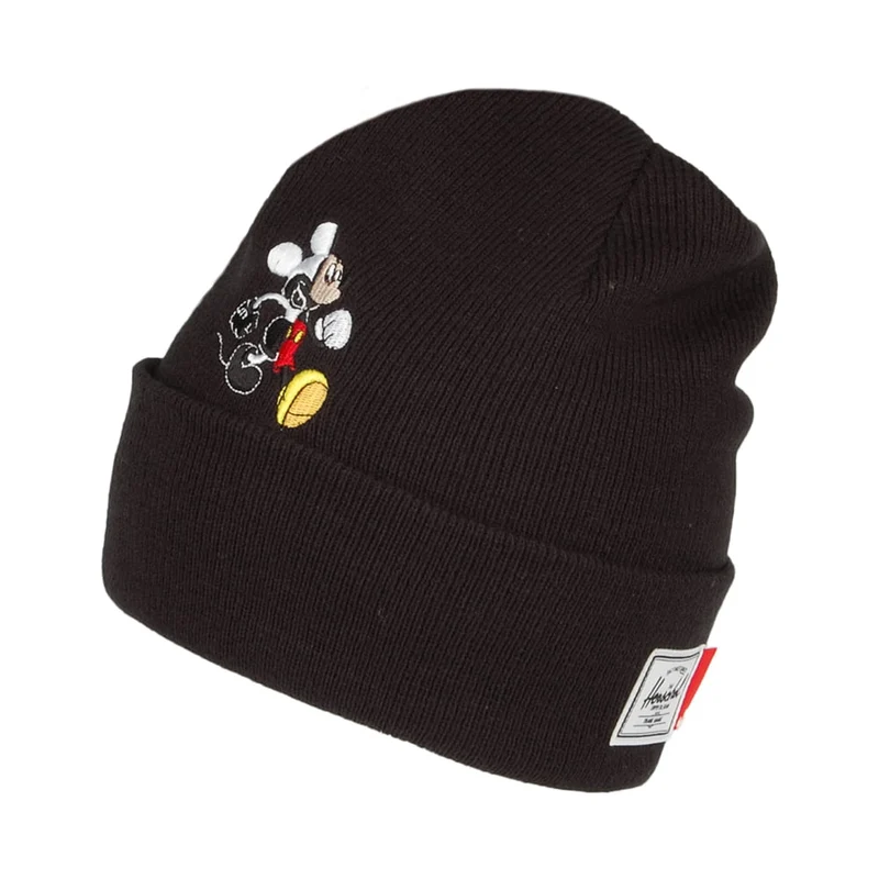 Herschel Supply Co. Elmer Mickey Mouse Beanie Mütze - Schwarz