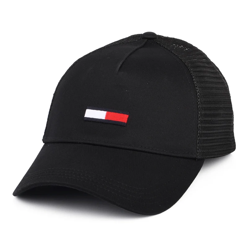 Tommy Hilfiger TJM Flag Trucker Cap - Schwarz