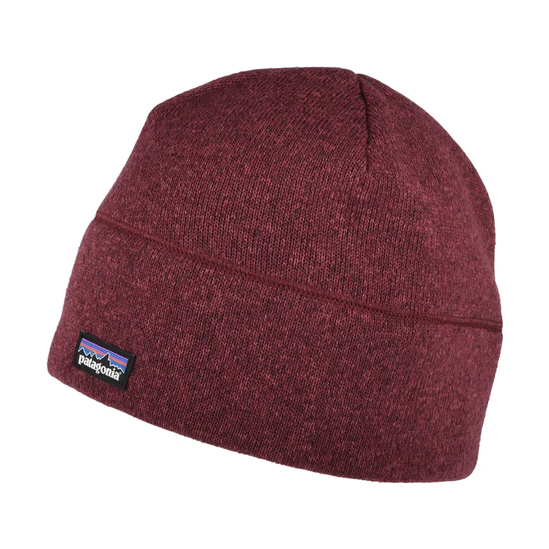 Patagonia Better Sweater Recycelte Beanie Mütze - Weinrot