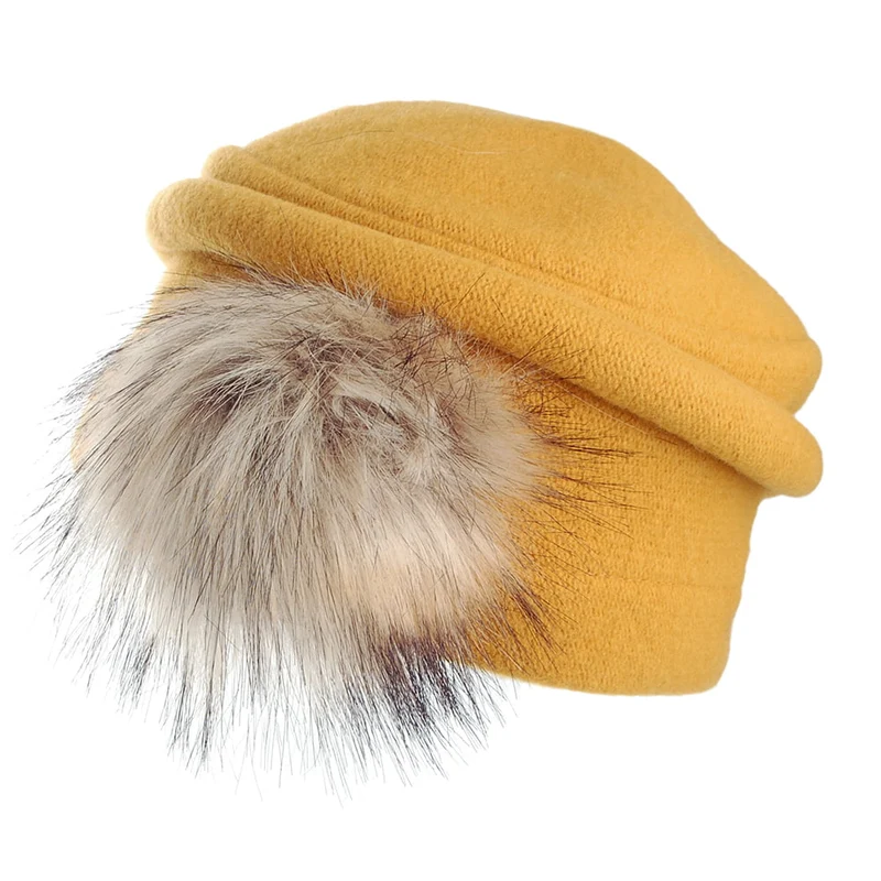 Seeberger Winter Weicher Glockenhut - Senfgelb