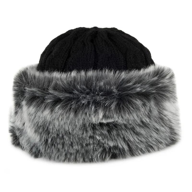Whiteley Italienischer Strick Winter Hut - Schwarz