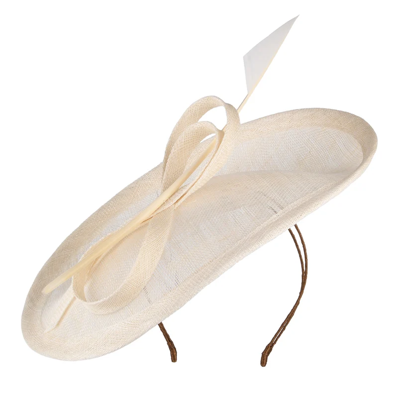 Whiteley Tulpen Disc Fascinator - Elfenbein