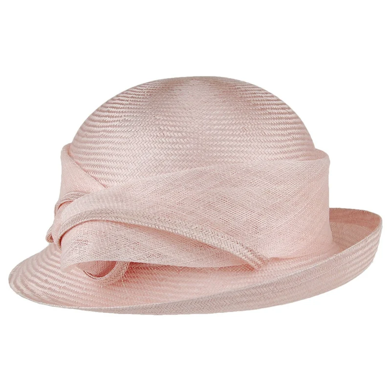 Whiteley Molly Glockenhut aus Stroh - Rosé