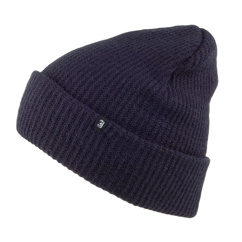 Jaxon & James Klassische Beanie Mütze Marineblau Großhandel