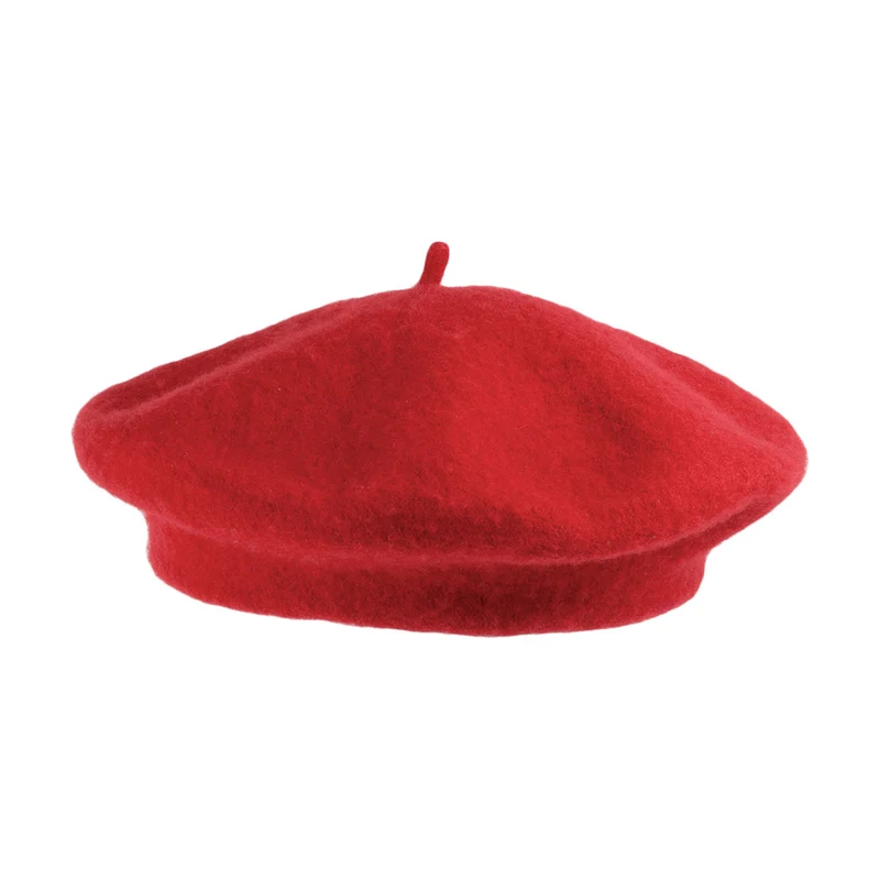 Fashion Baskenmütze aus Wolle Rot Großhandel - 200er Pack
