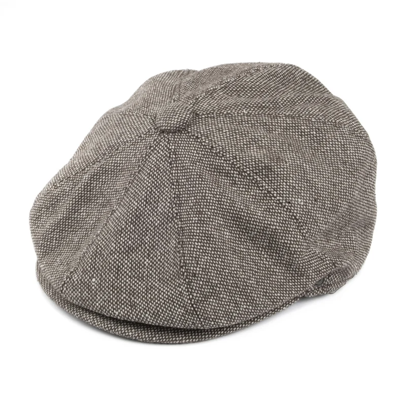 Jaxon & James Marl Tweed Ballonmütze - Braun Großhandel
