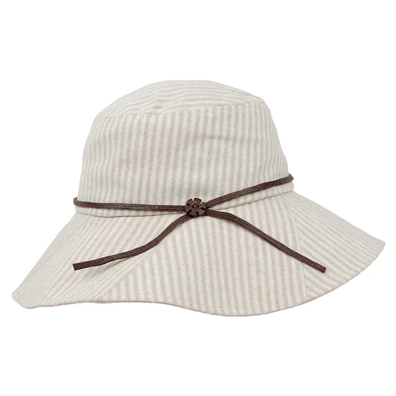 sur la tête knautschbarer Sonnenhut Soleil - Beige