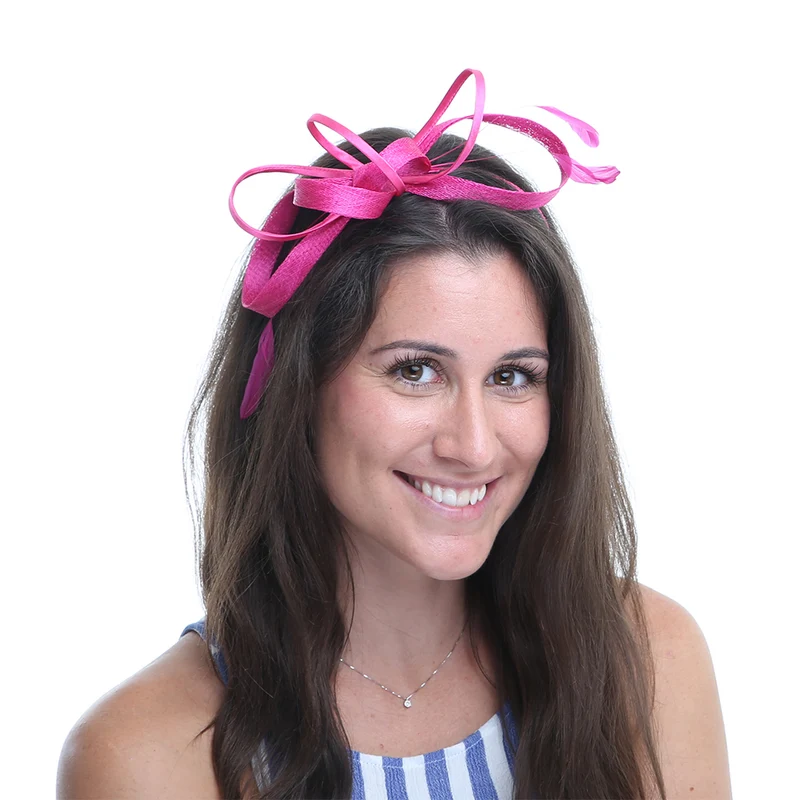 Jane Anne Designs Julie Fascinator - Fuchsie