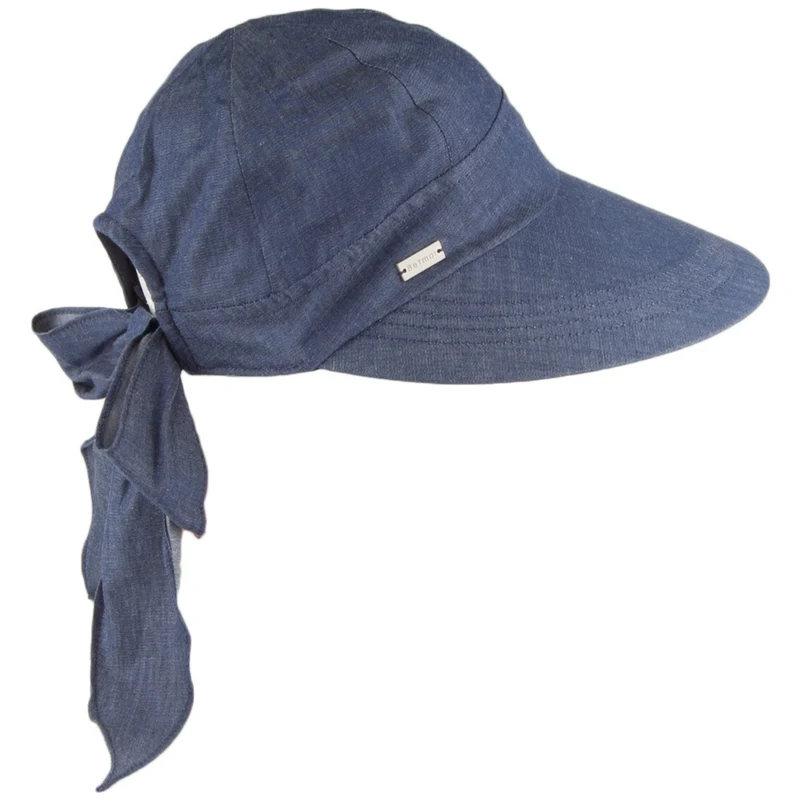 Betmar Sommermütze mit großem Visier aus Baumwolle - Denim