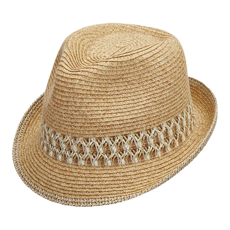 Scala Paper Braid Trilby Hut - Natur