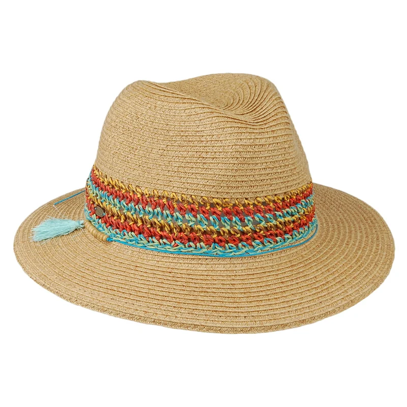 Scala Lucio Safari Fedora Hut - Natur-Orange