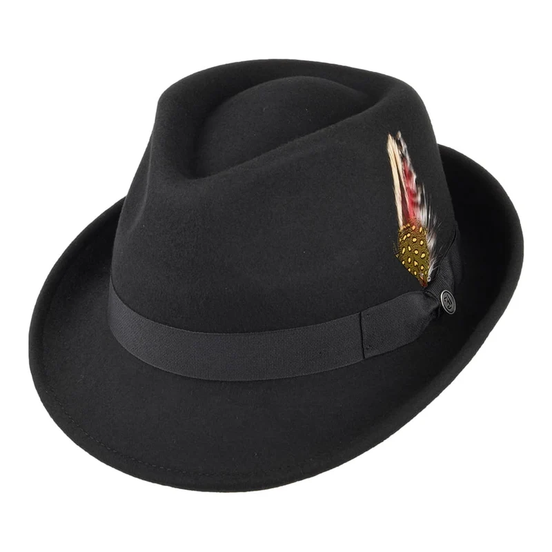 Jaxon & James Detroit Trilby Hut - Schwarz