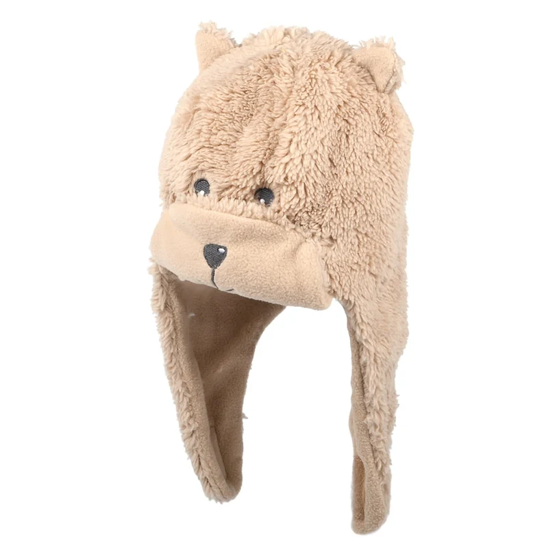 Scala Tier mit Ohrenklappen Beanie Mütze - Taupe