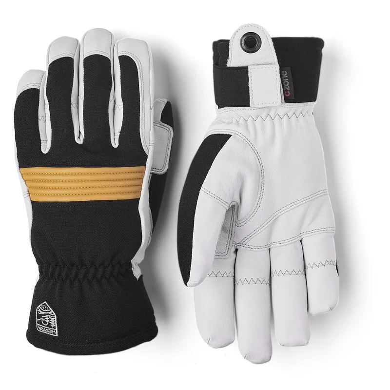 Hestra Couloir 5-finger black offwhite