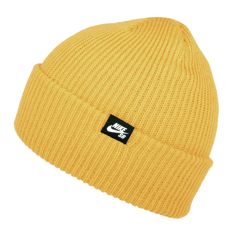 Nike SB Fisherman mit Umschlag Beanie Mütze - Gelb