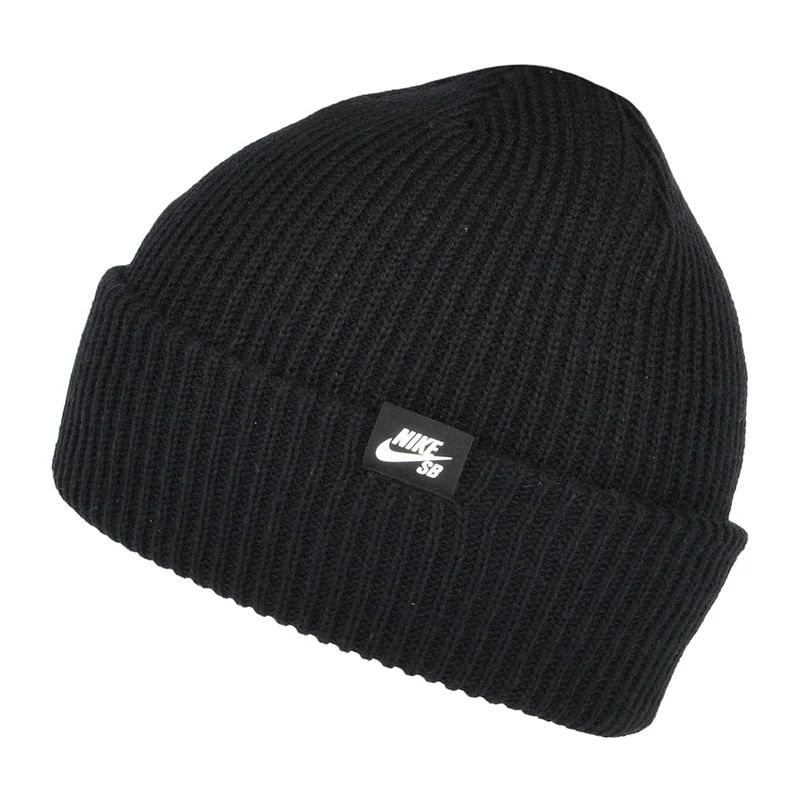 Nike SB Fisherman mit Umschlag Beanie Mütze - Schwarz