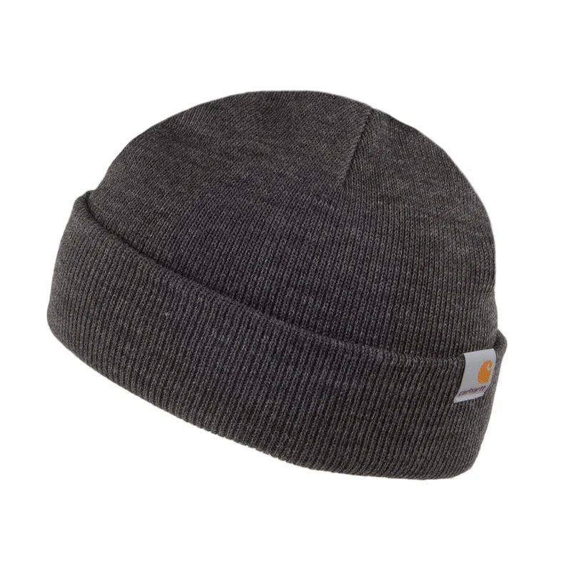 Carhartt WIP Stratus Short Watch Beanie Mütze - Heidegrau