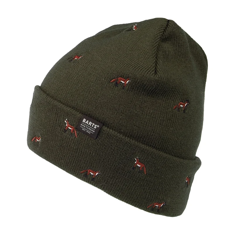Barts Vinson Cuffed Beanie Mütze Fuchs - Militärgrün