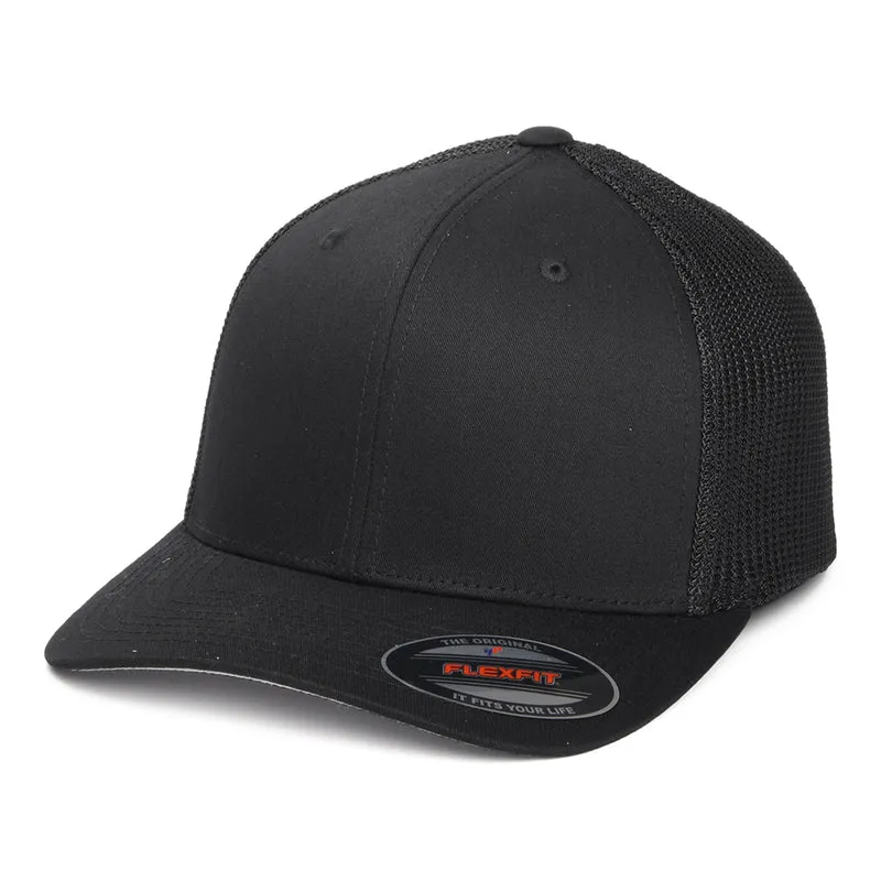 FlexFit Tonal Trucker Cap - Schwarz