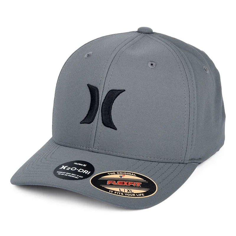 Hurley H2O-Dri One & Only Flexfit Baseball Cap - Dunkelgrau