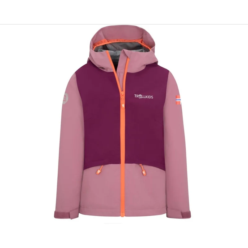 Trollkids Gjende Mädchen Jacke - Orchid/Mulberry/Peach