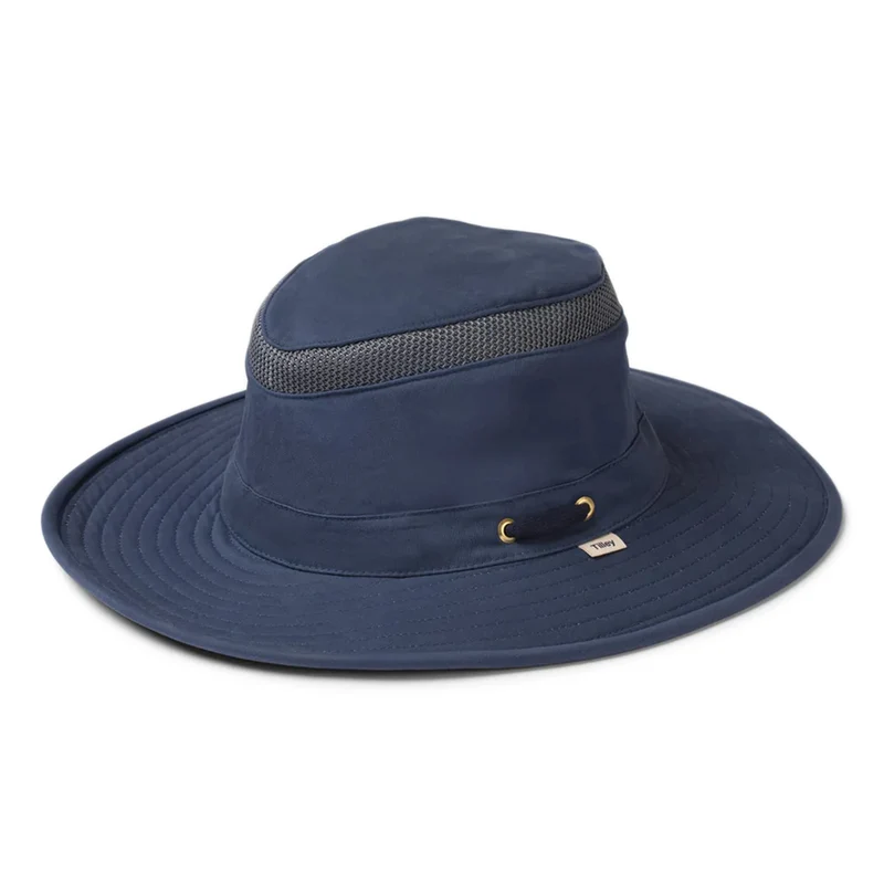 Tilley T4MO-1 Hiker Packbarer Sonnenhut - Mittelblau